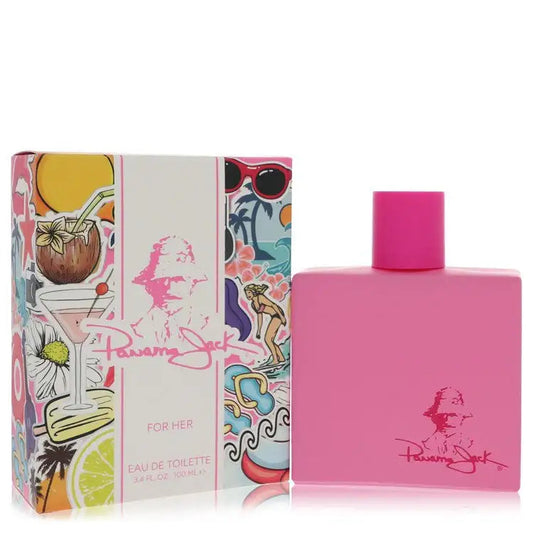 Panama Jack For Her women's perfume: pink bottle with tall cap and outer box