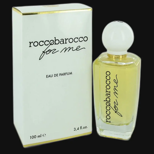 Women’s Eau de Parfum set: roccobarocco for me perfume bottle with box, 100 ml