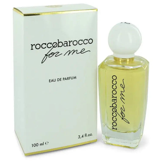 Women’s Eau de Parfum: roccobarocco for me perfume bottle with printed box, 100 ml