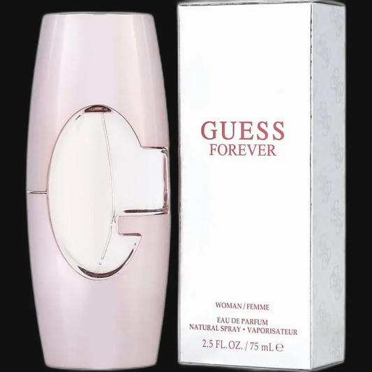 Women's eau de parfum bottle and packaging box, light pink glass with oval front