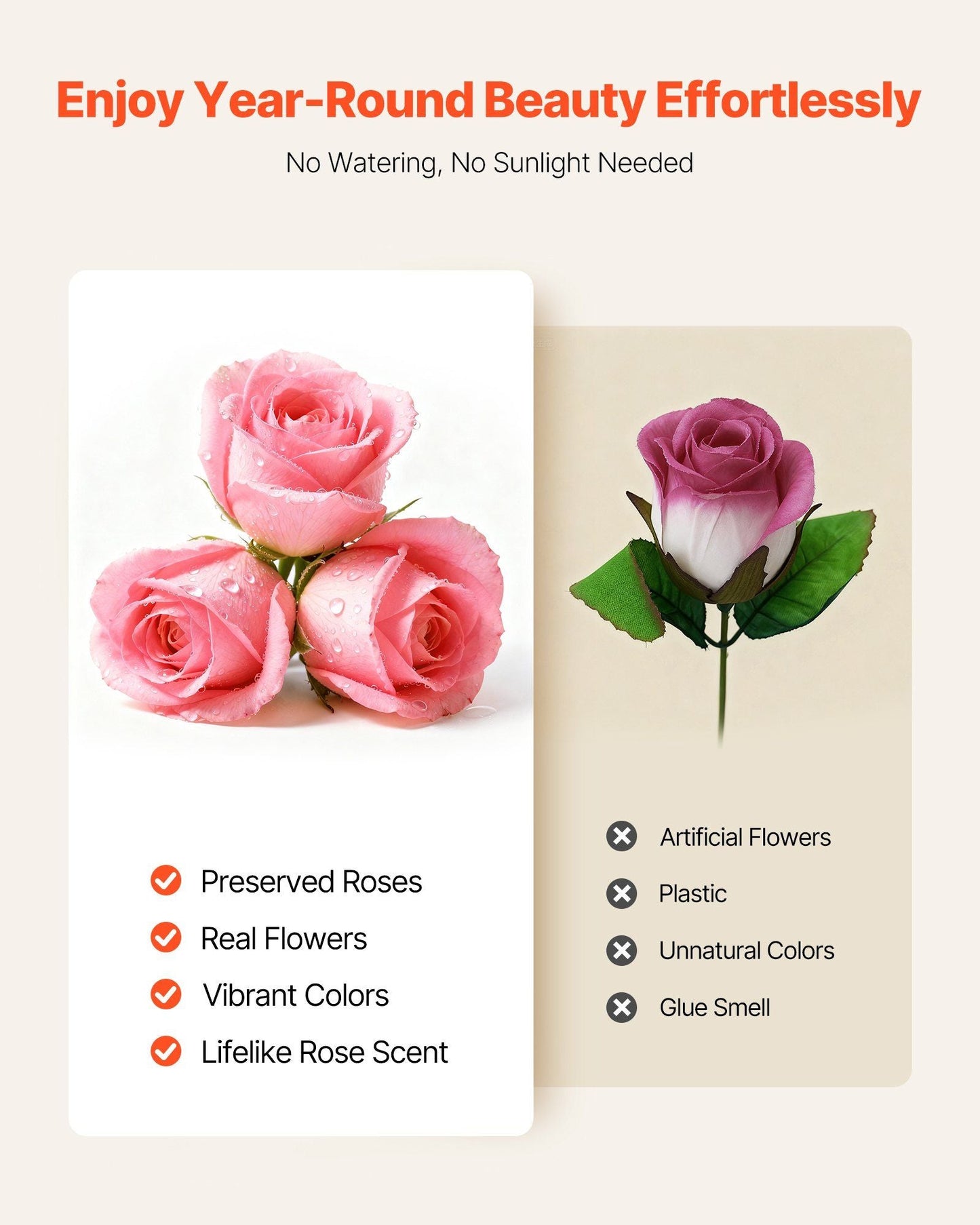 Forever Flowers, 27 Preserved Roses in a Heart Shape Box, Eternal Flowers Immortal Bouquet Birthday Present for Women Her Wife Mothers, Anniversary, Valentine's Day,Christmas, Pink - Renee Lane Company