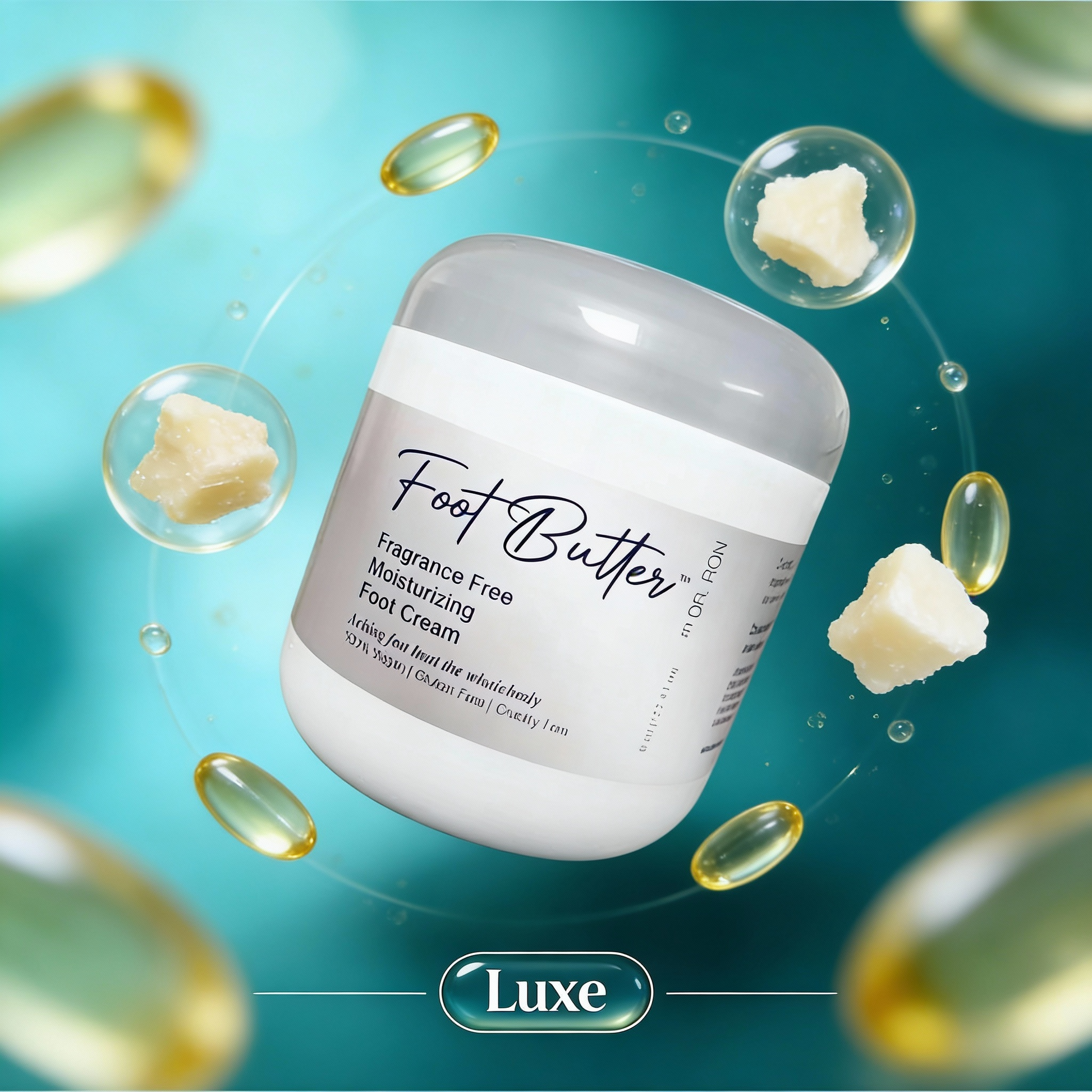 Fragrance-Free Foot Butter Massage Cream – Deep Moisture for Dry, Sensitive Feet - Renee Lane Company