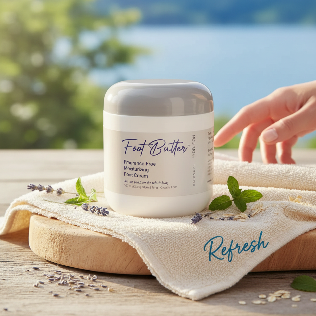 Fragrance-Free Foot Butter Massage Cream – Deep Moisture for Dry, Sensitive Feet - Renee Lane Company