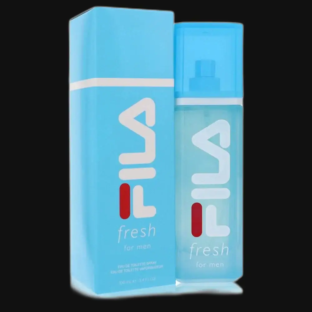 Men's cologne spray bottles, light blue bottles with white caps, two pack