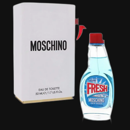 Moschino Fresh eau de toilette spray bottle with white gift box, 50 mL