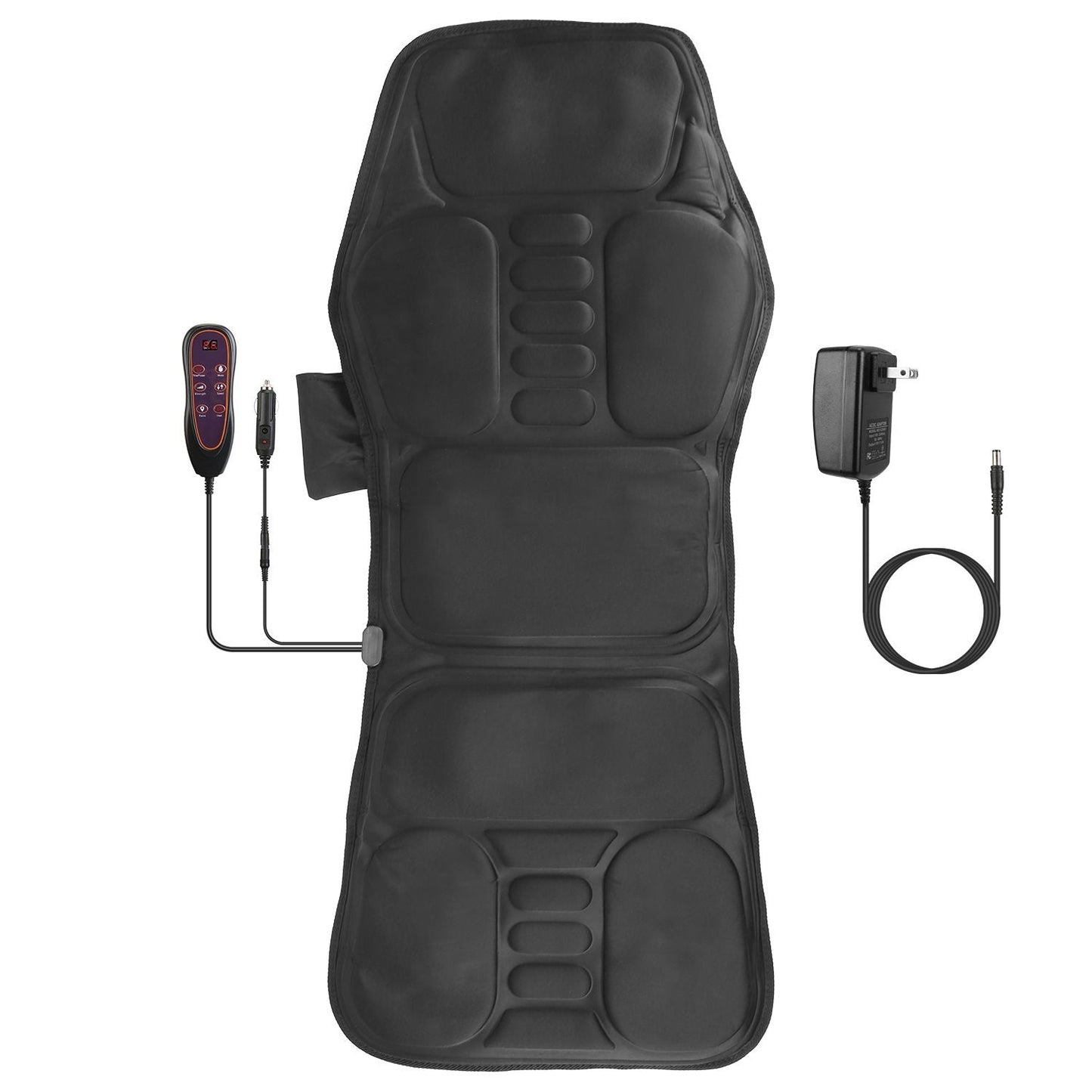 Full Body Massage Chair Pad with Heat Multifunctional Back Massager with Pinpoint Massage Vibration Timer for Home Office Car Use - Renee Lane Company