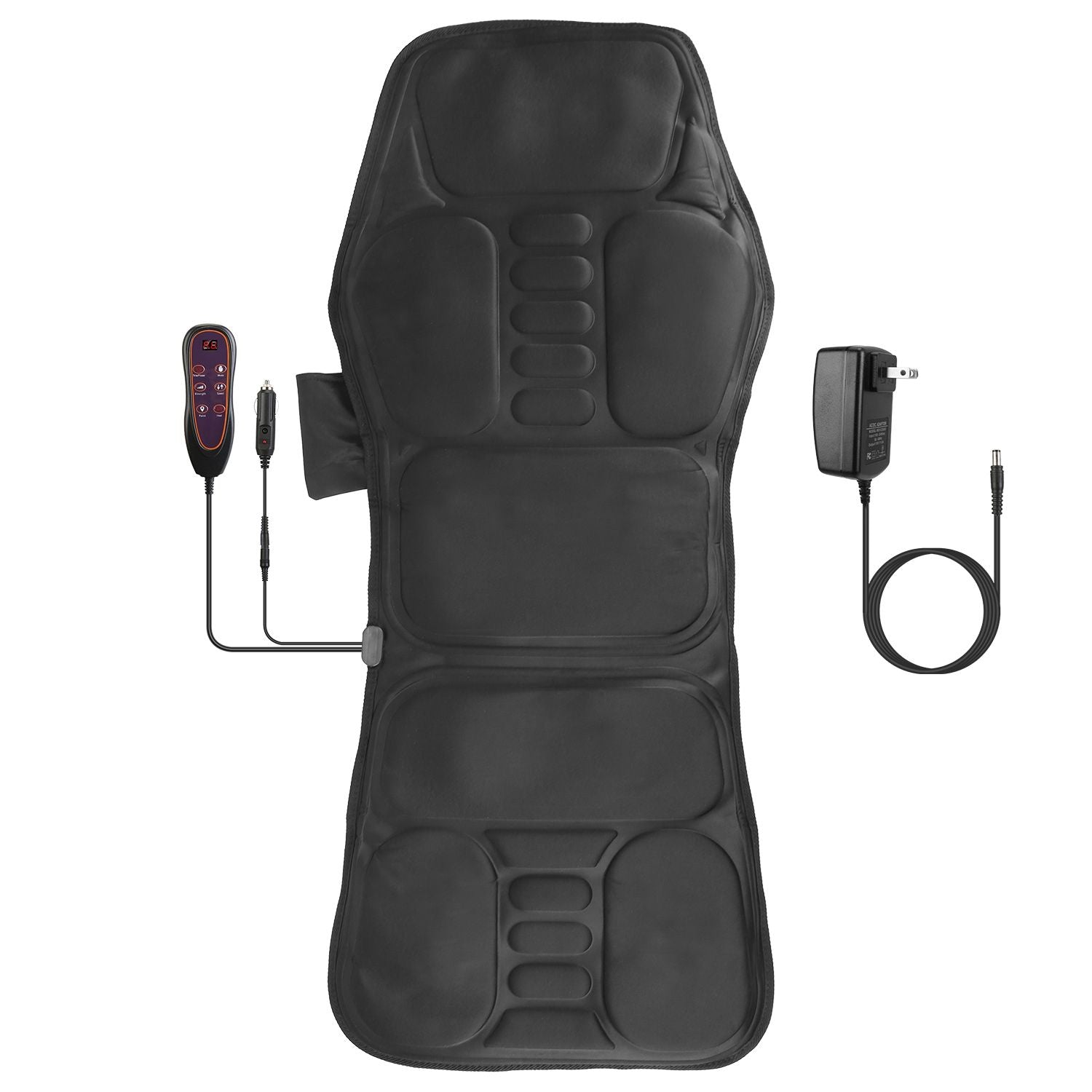 Full Body Massage Chair Pad with Heat Multifunctional Back Massager with Pinpoint Massage Vibration Timer for Home Office Car Use - Renee Lane Company