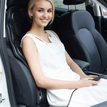 Full Body Massage Chair Pad with Heat Multifunctional Back Massager with Pinpoint Massage Vibration Timer for Home Office Car Use - Renee Lane Company