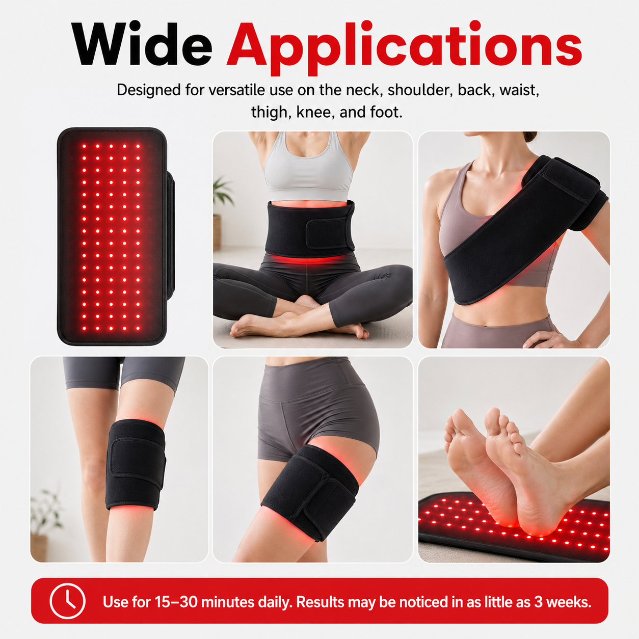 FullGlow™ Red Light & Near Infrared Universal Wrap - Renee Lane Company
