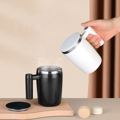 Fully Automatic Stirring Cup 380ml; Portable Rechargeable Coffee Milk Mixed Magnetic Water Cup; Small Kitchen Appliances - Renee Lane Company