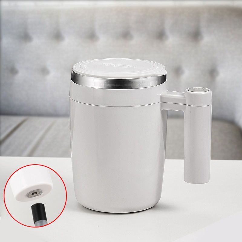 Fully Automatic Stirring Cup 380ml; Portable Rechargeable Coffee Milk Mixed Magnetic Water Cup; Small Kitchen Appliances - Renee Lane Company