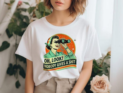 Funny Retro Woman Unisex Bamboo/Cotton Graphic T-Shirt - Renee Lane Company