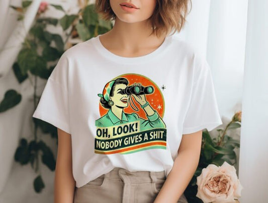 Funny Retro Woman Unisex Bamboo/Cotton Graphic T-Shirt - Renee Lane Company
