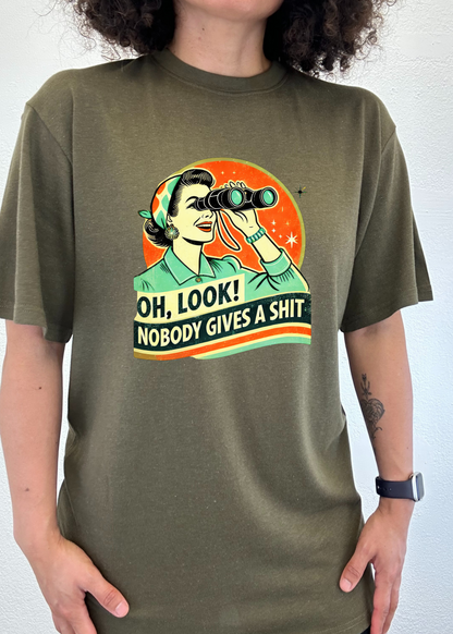 Funny Retro Woman Unisex Bamboo/Cotton Graphic T-Shirt - Renee Lane Company
