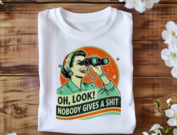 Funny Retro Woman Unisex Bamboo/Cotton Graphic T-Shirt - Renee Lane Company
