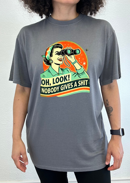 Funny Retro Woman Unisex Bamboo/Cotton Graphic T-Shirt - Renee Lane Company