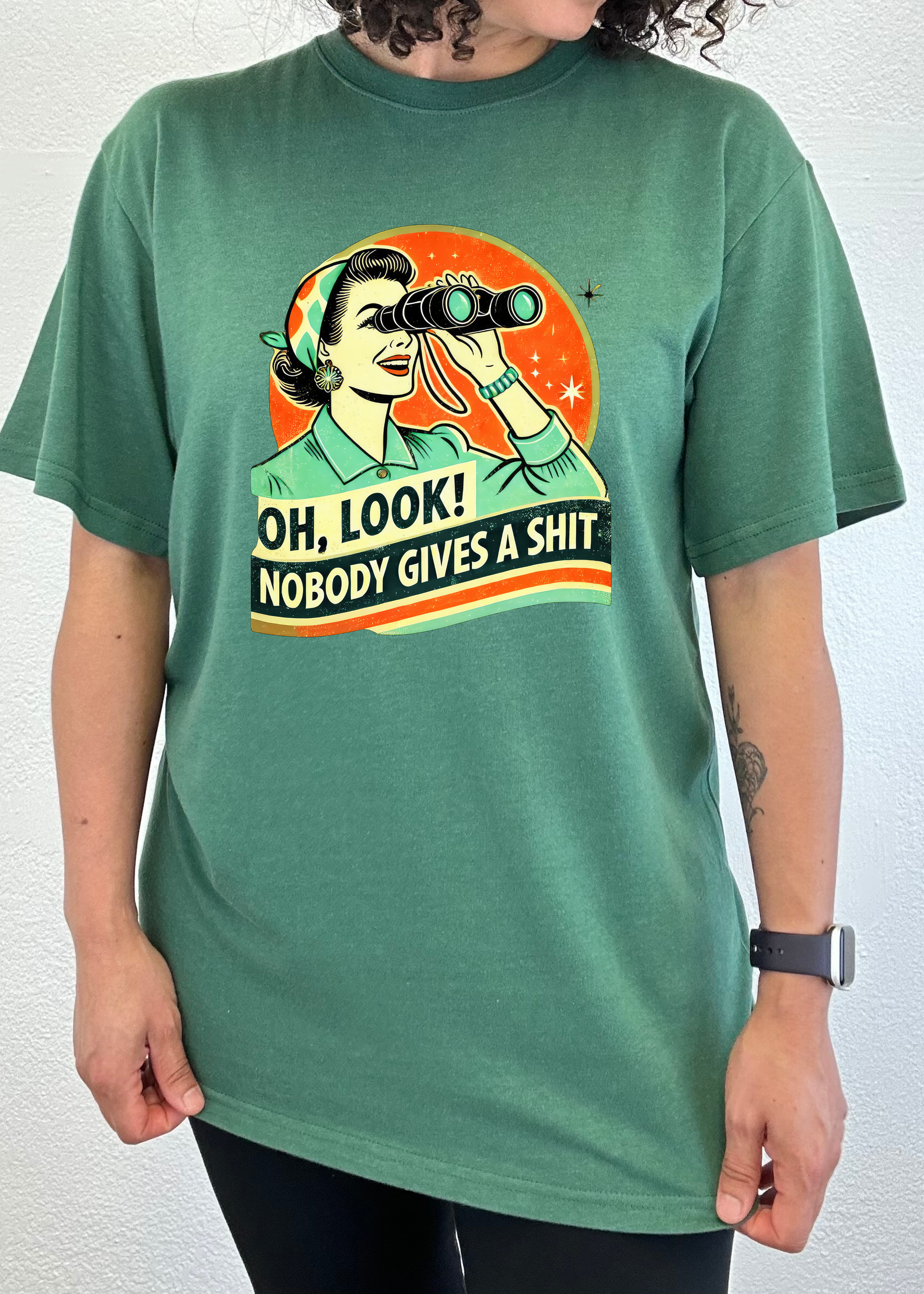 Funny Retro Woman Unisex Bamboo/Cotton Graphic T-Shirt - Renee Lane Company