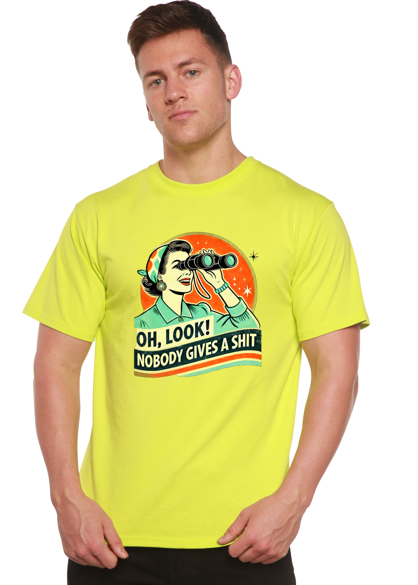 Funny Retro Woman Unisex Bamboo/Cotton Graphic T-Shirt - Renee Lane Company