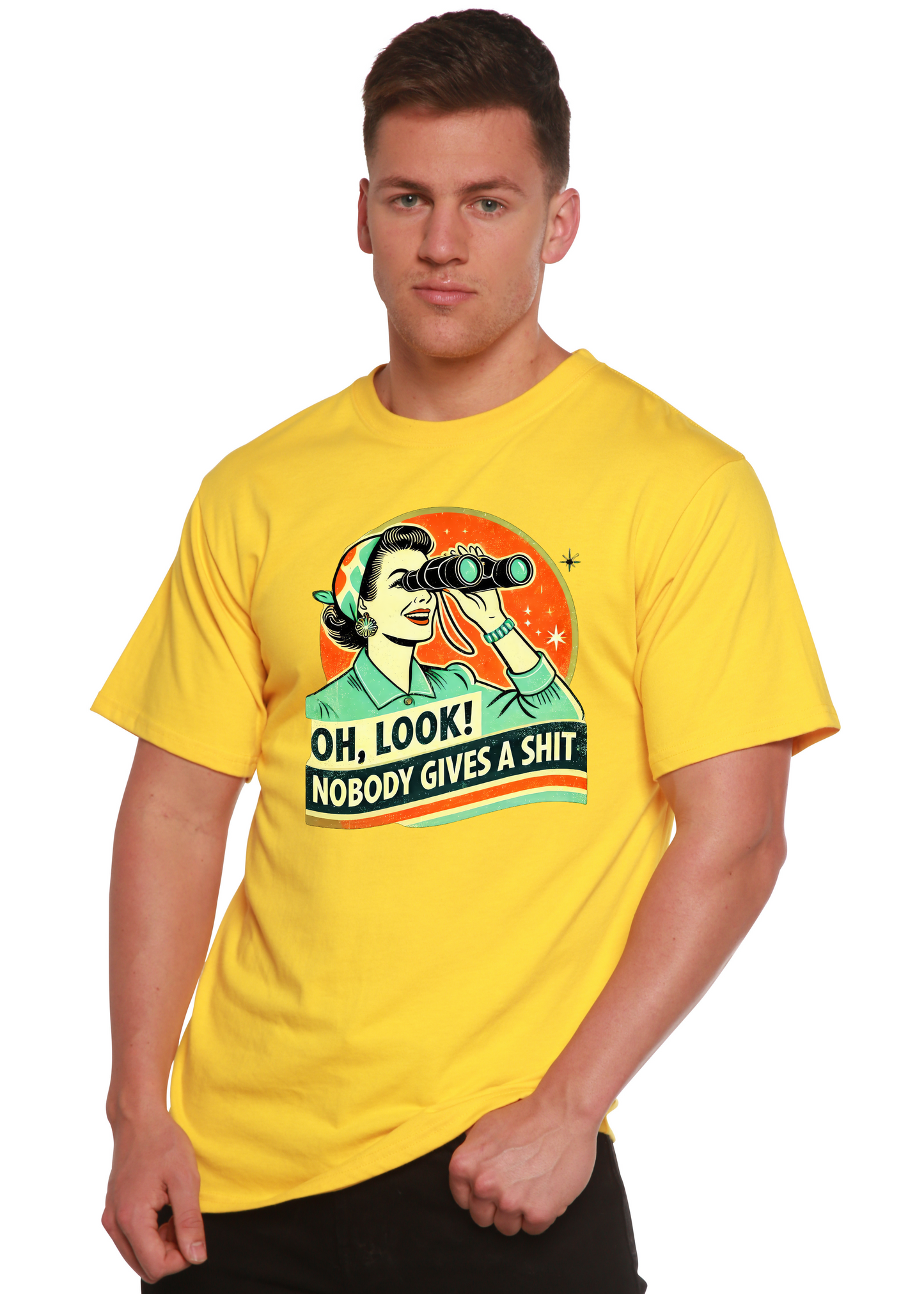 Funny Retro Woman Unisex Bamboo/Cotton Graphic T-Shirt - Renee Lane Company