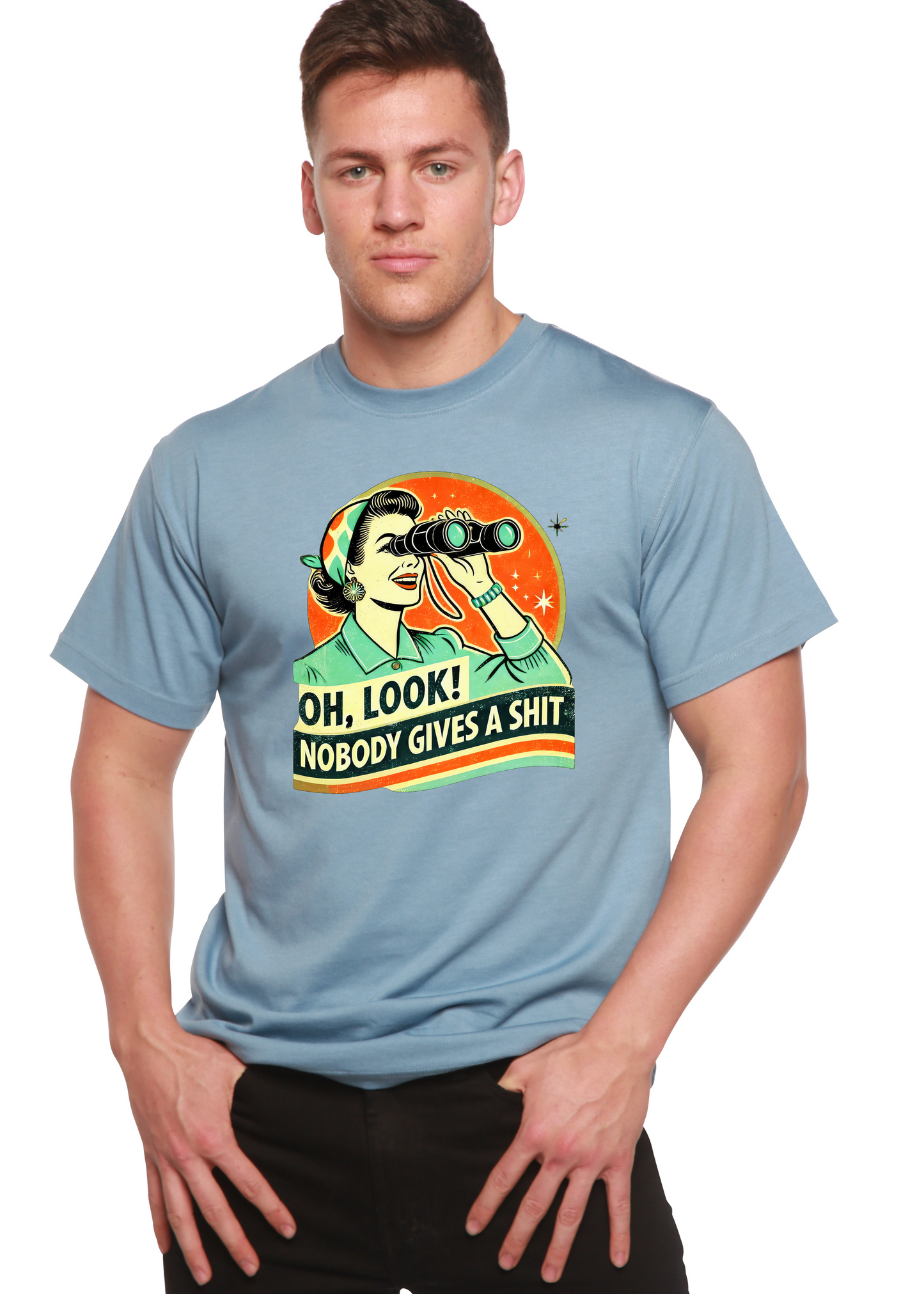 Funny Retro Woman Unisex Bamboo/Cotton Graphic T-Shirt - Renee Lane Company