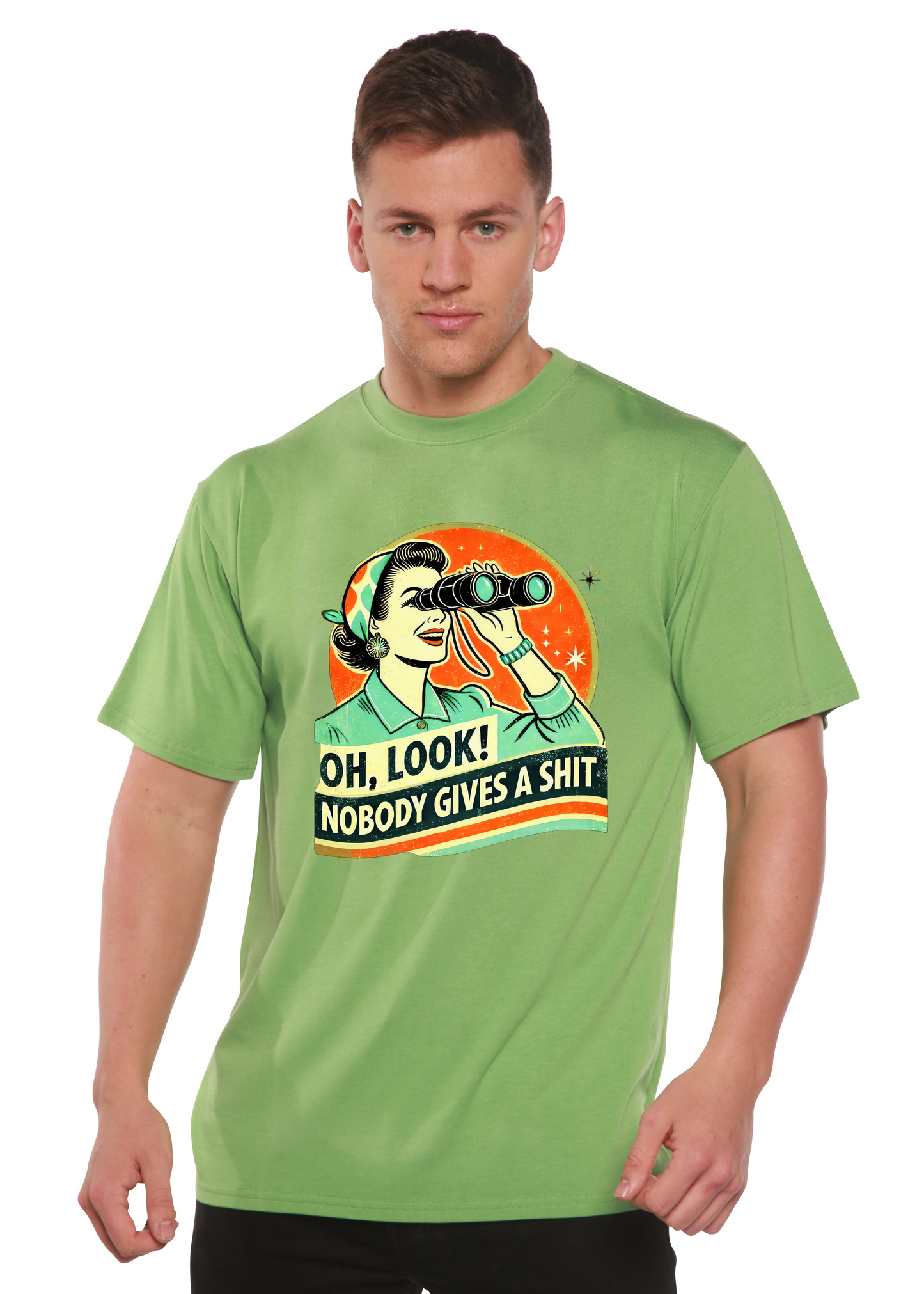 Funny Retro Woman Unisex Bamboo/Cotton Graphic T-Shirt - Renee Lane Company