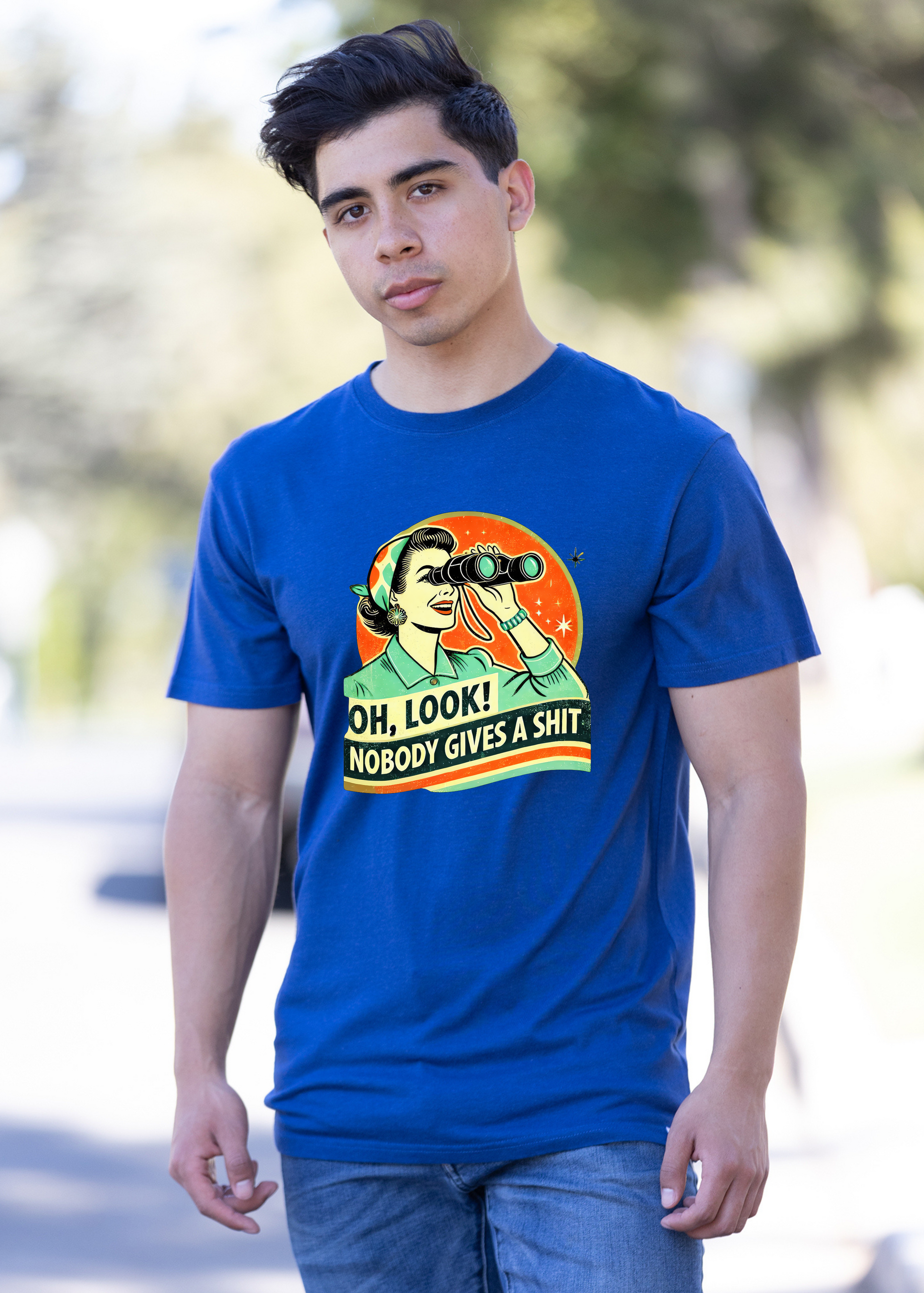 Funny Retro Woman Unisex Bamboo/Cotton Graphic T-Shirt - Renee Lane Company