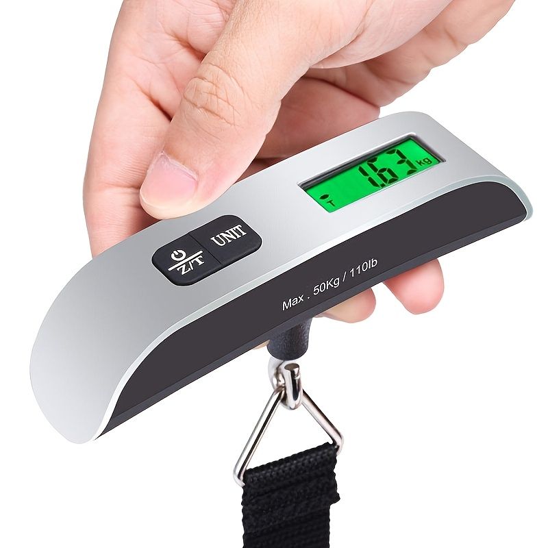 GOXAWEE 110lb/50kg Digital Handheld Luggage Hanging Baggage Scale With Backlight LCD Display - Renee Lane Company