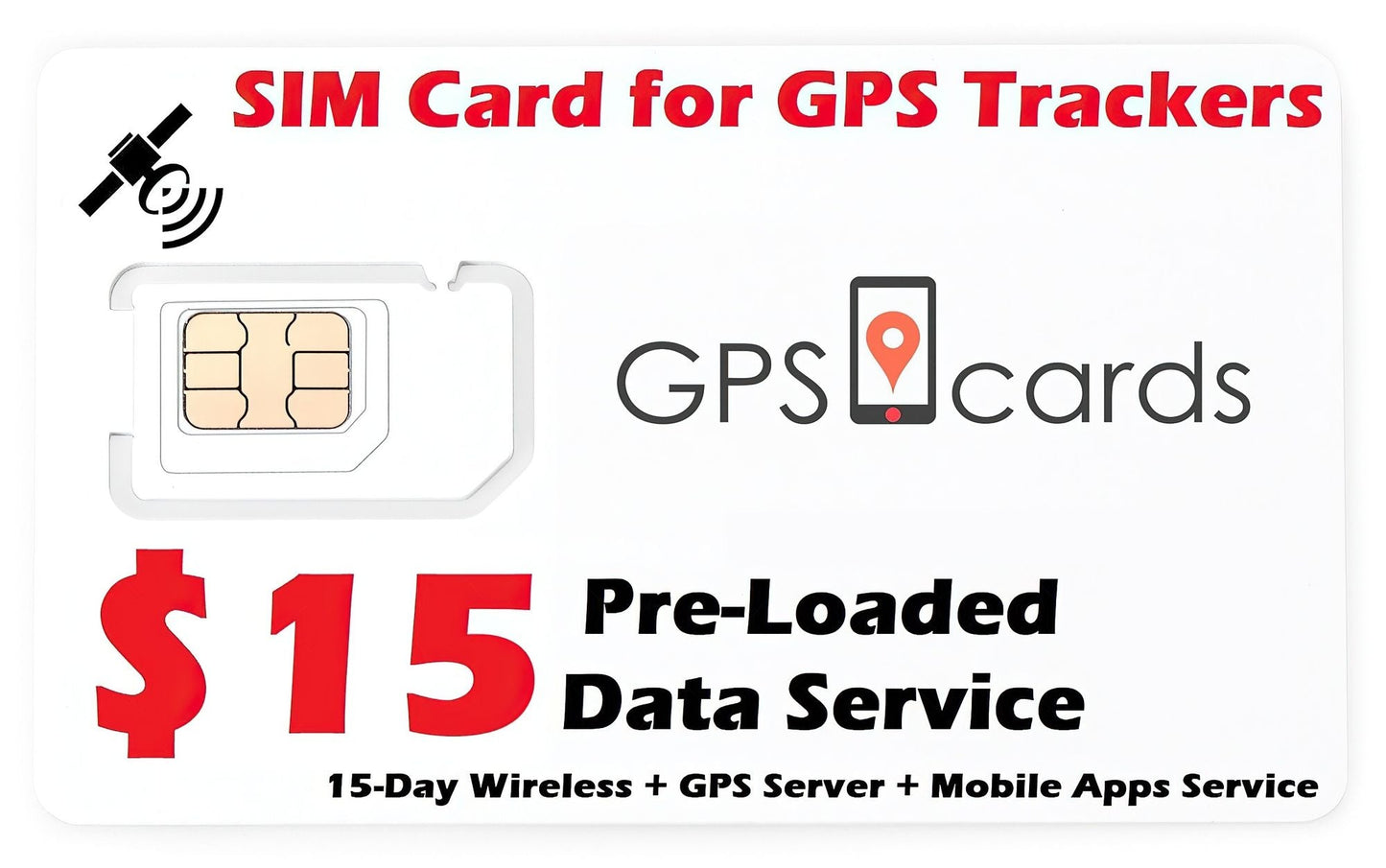 GPS Cards Sim for Mini GF07 GPS Tracker/ Phone Notification/ Speed Detector - Renee Lane Company