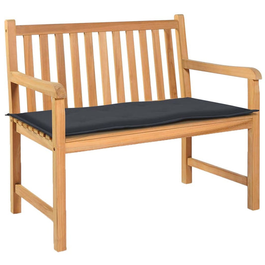 Garden Bench Cushion Anthracite 39.4"x19.7"x1.2" - Renee Lane Company
