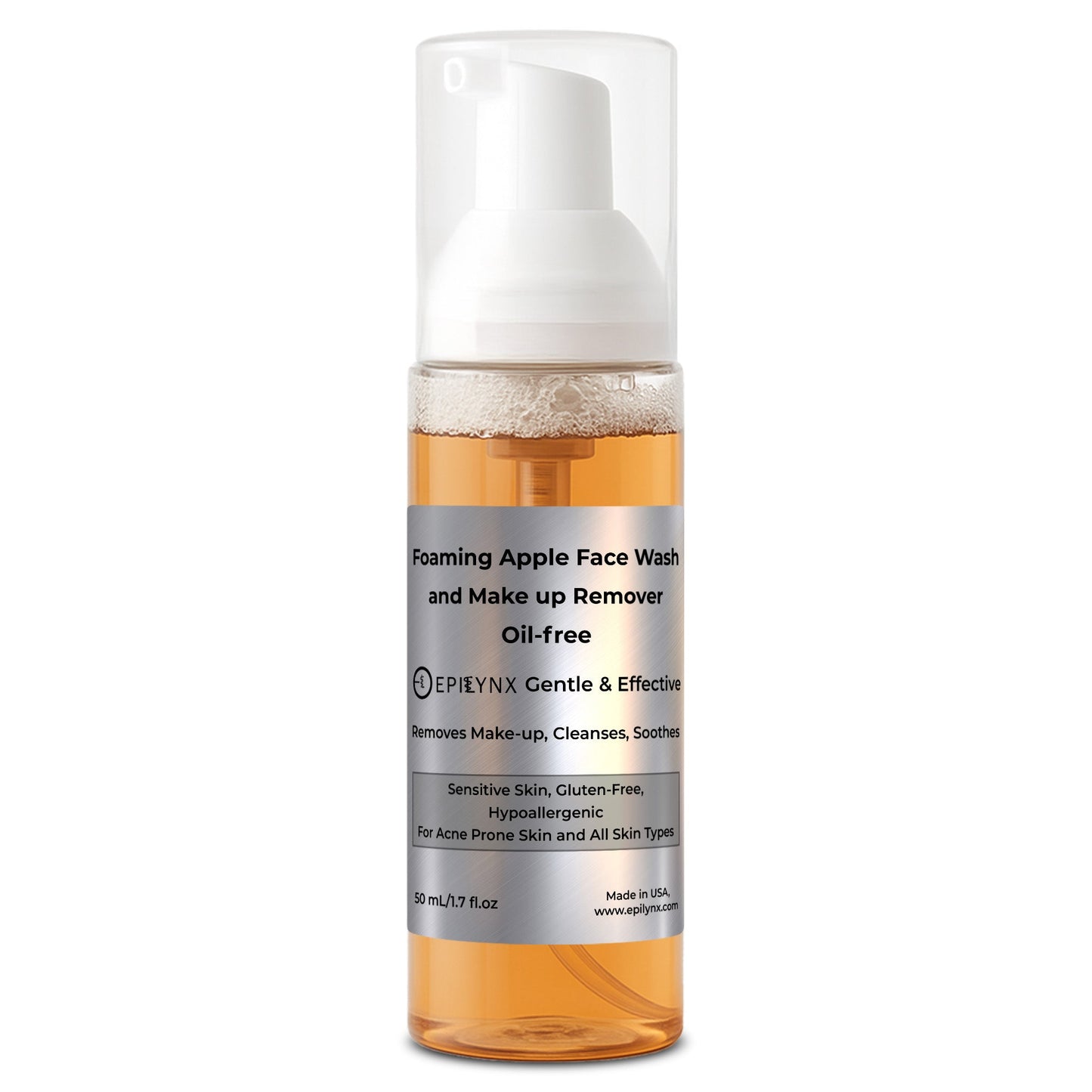 Gentle Foaming Facial Cleanser – Aloe, Apple & Ashwagandha for All Skin Types - Renee Lane Company
