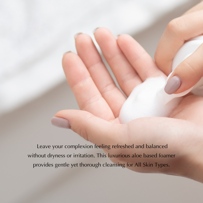 Gentle Foaming Facial Cleanser – Aloe, Apple & Ashwagandha for All Skin Types - Renee Lane Company