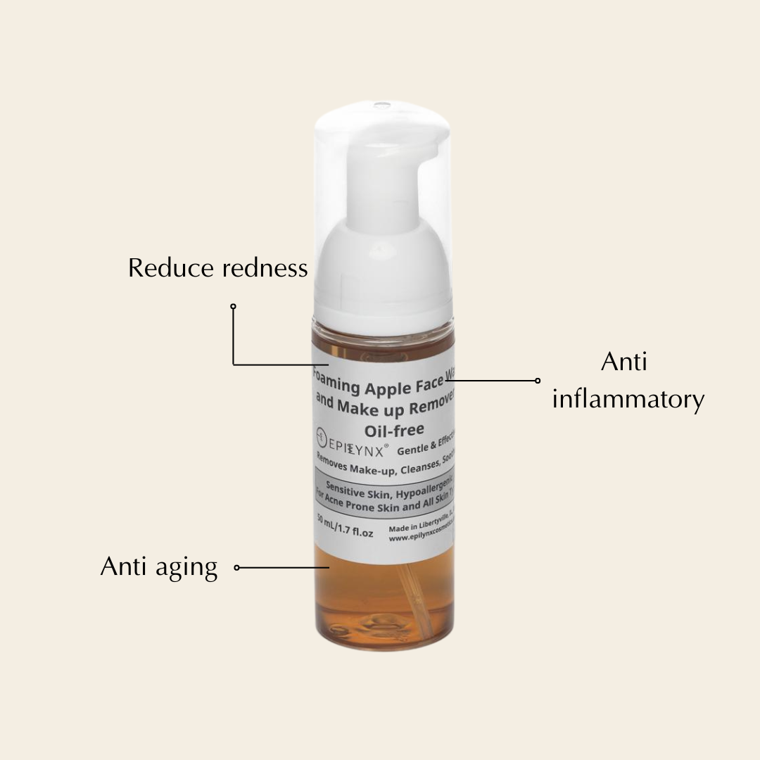Gentle Foaming Facial Cleanser – Aloe, Apple & Ashwagandha for All Skin Types - Renee Lane Company