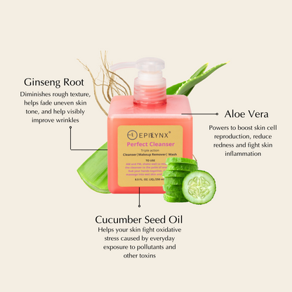 Gentle Hydrating Facial Cleanser – Aloe, Cucumber & Antioxidants (Nut-Free, Gluten-Free, Vegan) - Renee Lane Company