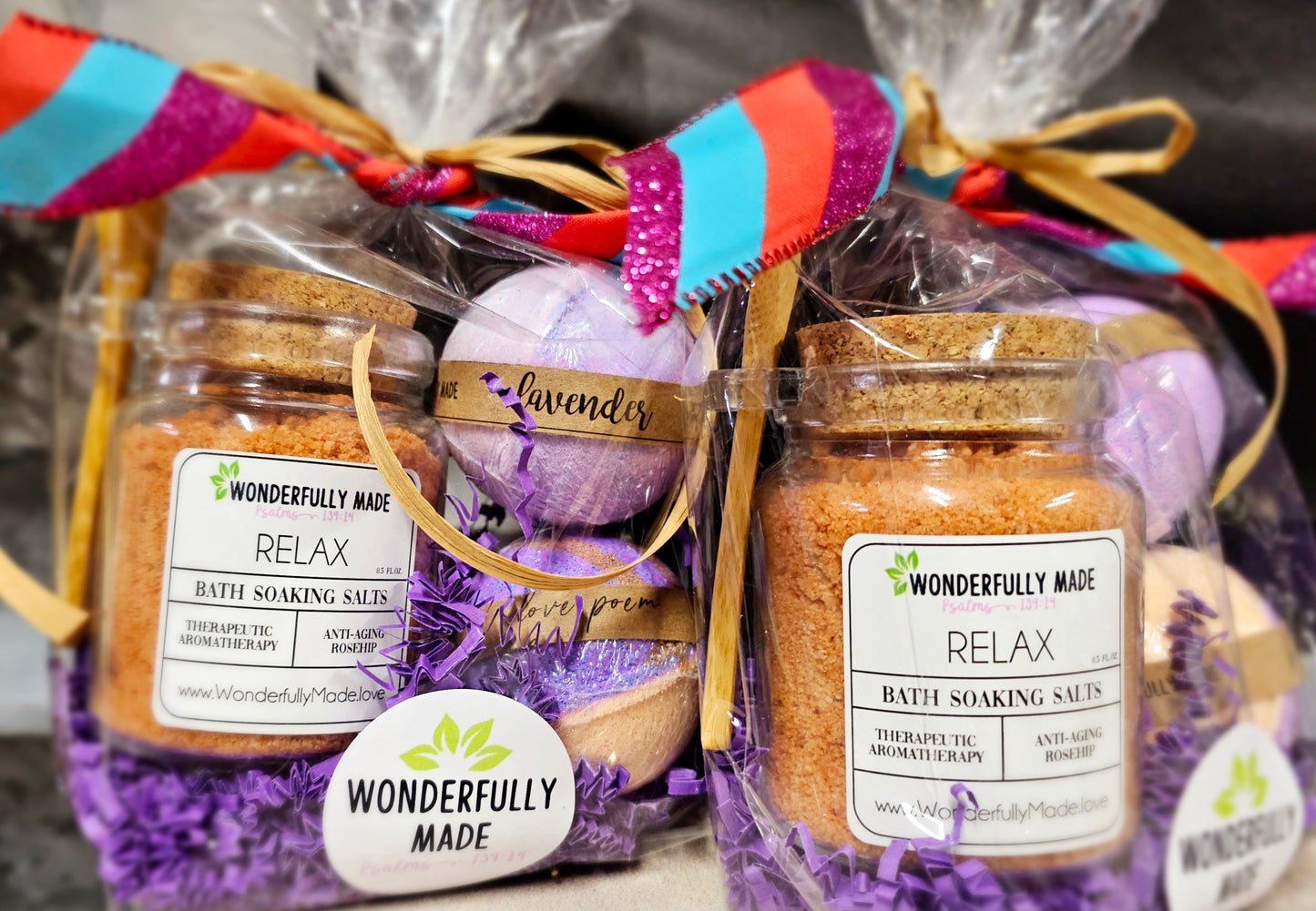 Gift Bundle Relax | Bath Soaking Salts | Bath Bombs - Renee Lane Company