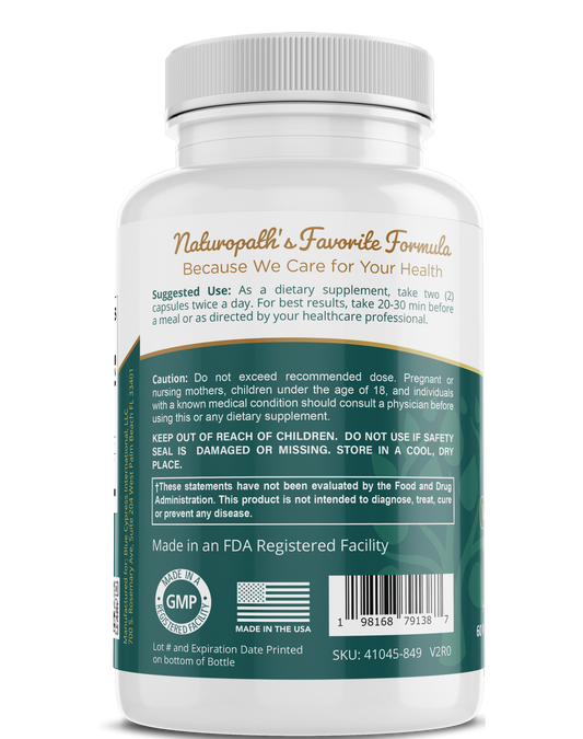 Ginkgo biloba supplement label side on bottle with product facts and cautions