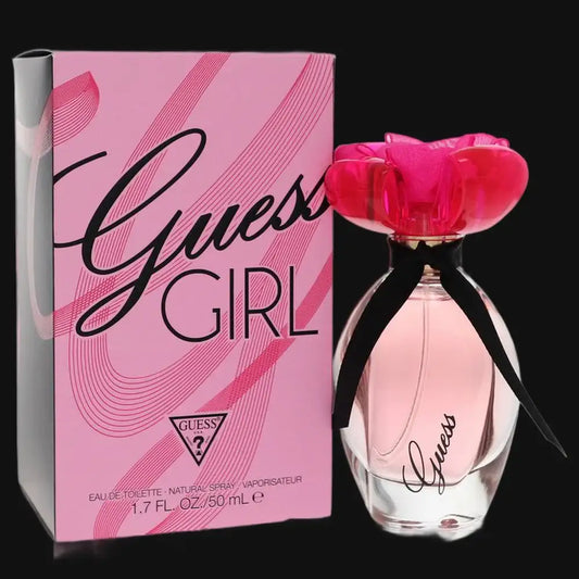 Guess Girl eau de toilette spray bottle with pink bow and matching box