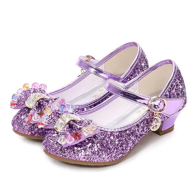 Girls'Heels Party Mary Jane Basic Pump Dress Crystal Bowknot - Renee Lane Company
