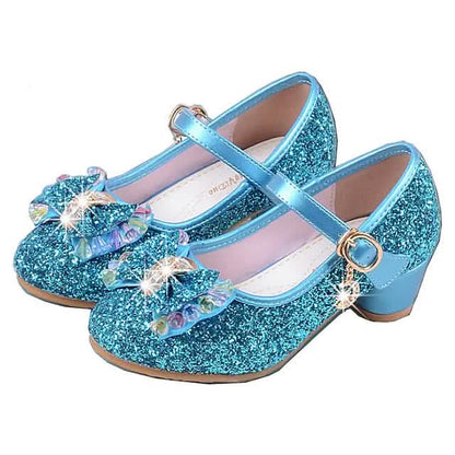 Girls'Heels Party Mary Jane Basic Pump Dress Crystal Bowknot - Renee Lane Company
