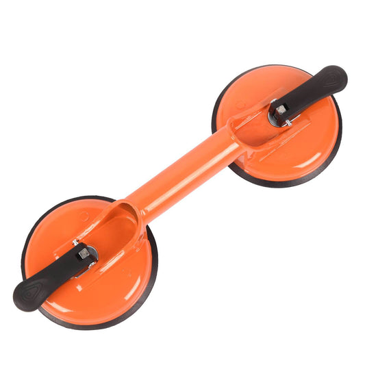 Glass Suction Cup, 2 Pack 4.6in Vacuum Suction Cups Heavy Duty Industrial Tile Suction Cup for Windshield, Tile Granite Lifting, Window Replacement, 220lbs Load Capacity(Orange) - Renee Lane Company