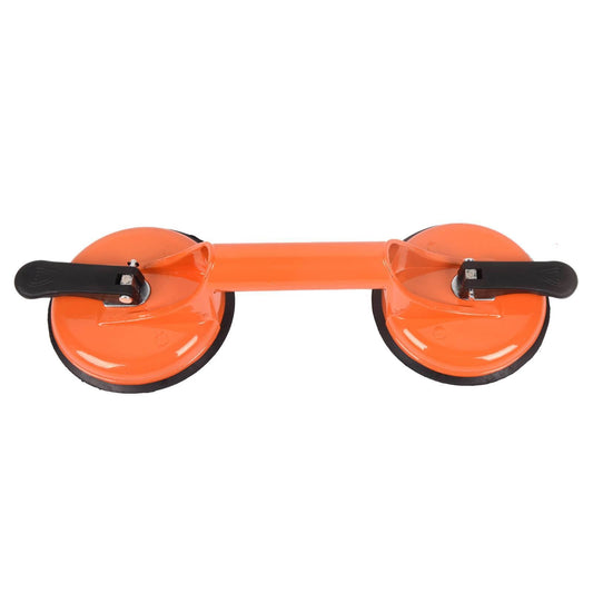 Glass Suction Cup, 2 Pack 4.6in Vacuum Suction Cups Heavy Duty Industrial Tile Suction Cup for Windshield, Tile Granite Lifting, Window Replacement, 220lbs Load Capacity(Orange) - Renee Lane Company