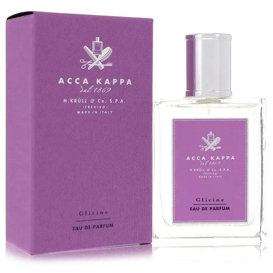 Acca Kappa Glicine eau de parfum bottle beside purple box