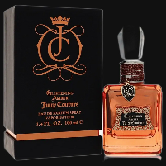Juicy Couture Glistening Amber eau de parfum spray with glass bottle and black gift box