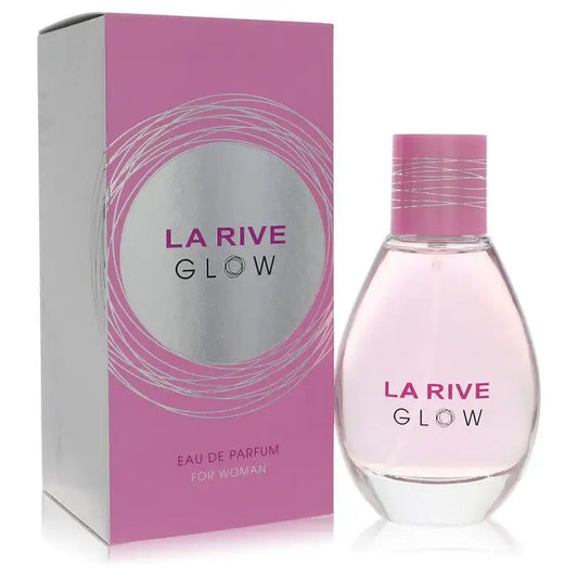 Women's Eau de Parfum bottle and box with La Rive Glow branding