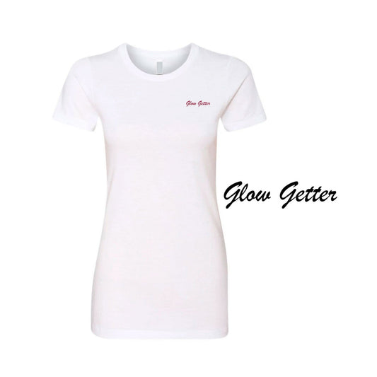 Glow Getter Embroidered T-Shirt | Lucky Owl - Renee Lane Company