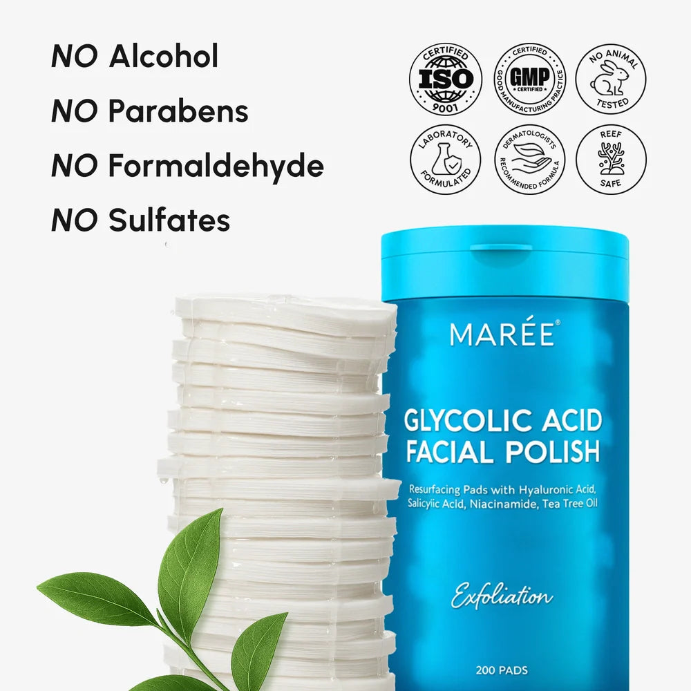 Glycolic Acid Pads 200 PCS - Renee Lane Company