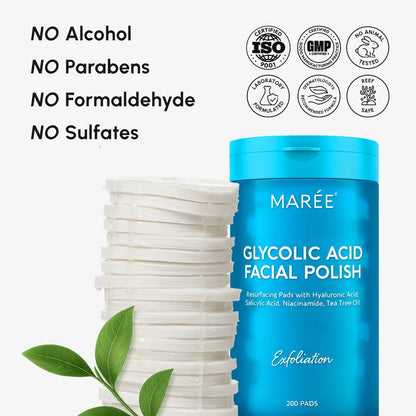 Glycolic Acid Pads 200 PCS - Renee Lane Company
