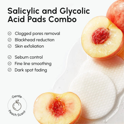 Glycolic & Salicylic Acid Peel Pads - Renee Lane Company