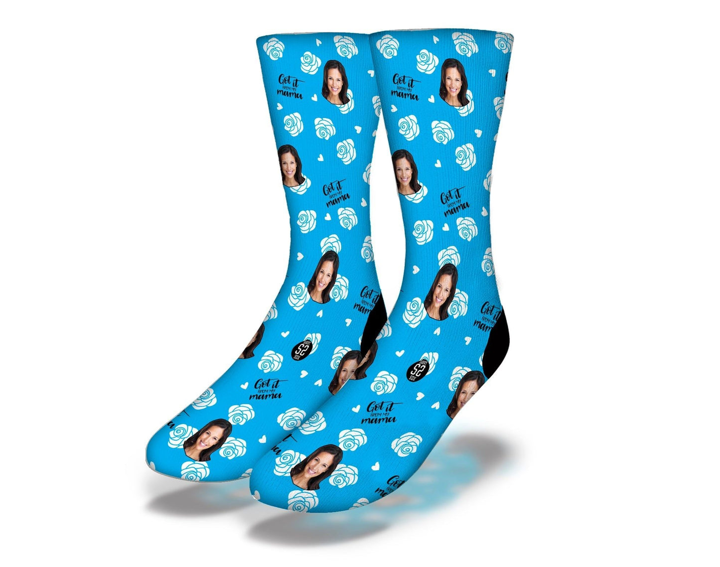 Got it from my Mama - Custom picture socks - Renee Lane Company