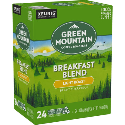 Green Mountain Coffee Breakfast Blend K-Cup Pods, Light Roast, 24 Count for Keurig Brewers - Renee Lane Company