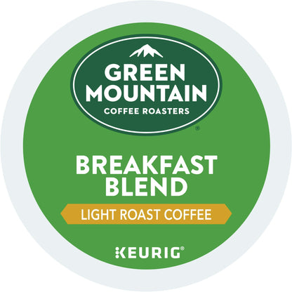 Green Mountain Coffee Breakfast Blend K-Cup Pods, Light Roast, 24 Count for Keurig Brewers - Renee Lane Company
